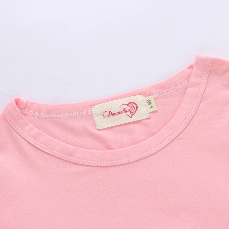 Super Soft and cool 12M-10Y Bamboo Pajamas Summer Children Sleepwear home wear Set Cozy PINK 